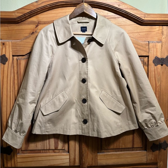 J. Crew Jackets & Blazers - J. Crew Factory Women's Classic Beige Cotton Jacket
